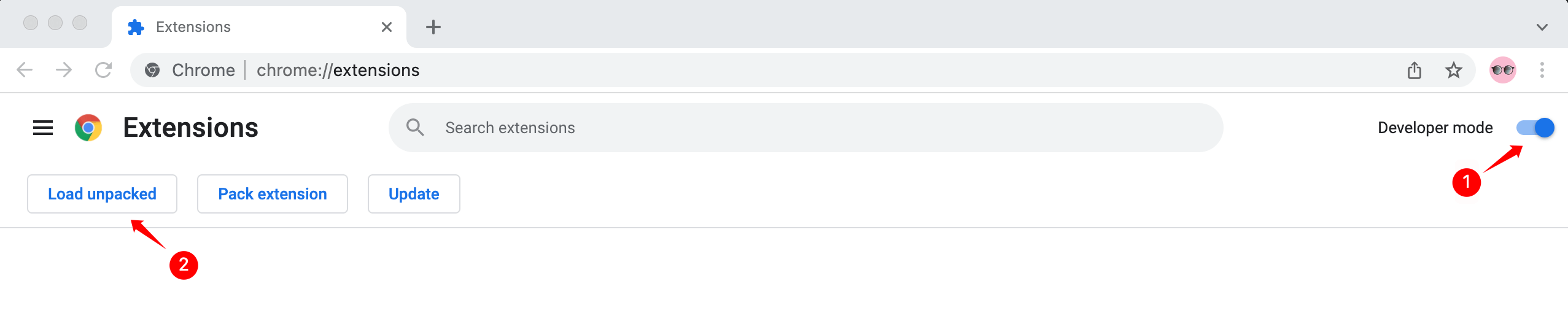 IG Comments Exporter chrome extension load unpacked
